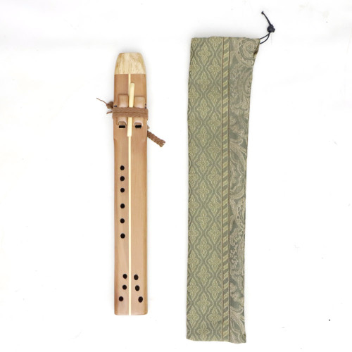Blue Star Native American Style Drone Flute made from  Red and Yellow Cedar-Maple mouth - Key Gm