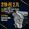 Brand New 2TR-FE 2.7L Long Block Replacement Engine for 2005-2015 Toyota Tacoma VIN Code X