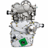 Toyota 3RZ-FE 2.7L engine long block front assembly featuring a precision-machined timing cover, cylinder head, and block components. Clean catalog-style image highlighting bolt pattern, gear alignment, and front engine accessories for Tacoma, 4Runner, and T100 applications.