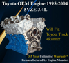 Toyota Engine 5VZE, 5VZ 3.4L v6 Long Block