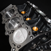 Toyota 3VZ-E 3.0L engine block with precision machined cylinders and rebuilt OEM short block components for 1988-1995 Toyota Pickup and 4Runner.