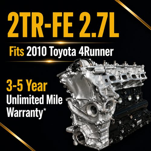 Brand New 2TR-FE 2.7L Long Block Replacement Engine for 2010 4Runner Code X