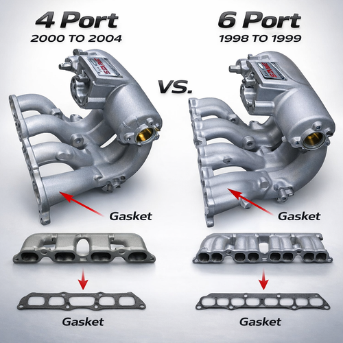 Toyota 3RZ-FE Intake Manifold Comparison:
4 Port vs 6 Port