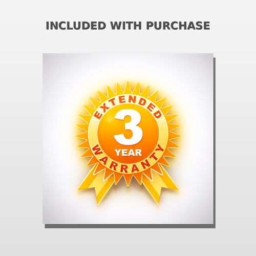 Extended 3 Year Warranty
Included With Purchase