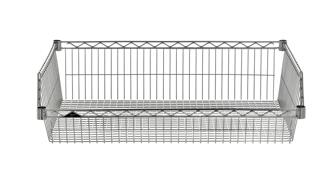 Metro Super Erecta Basket Shelving, Chrome - Metro