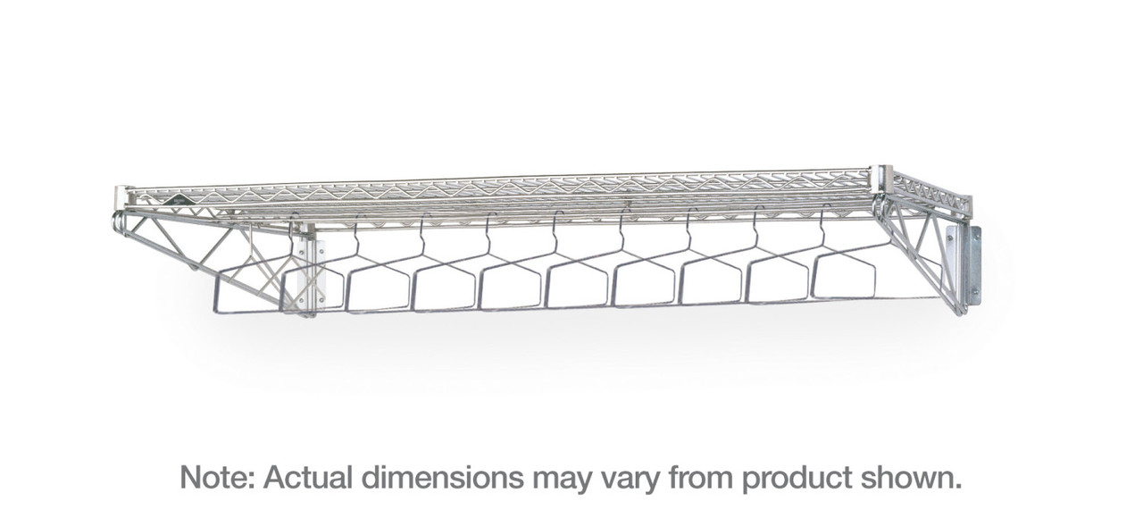 Metro Stainless Steel Wall Mount Garment Rack - Metro