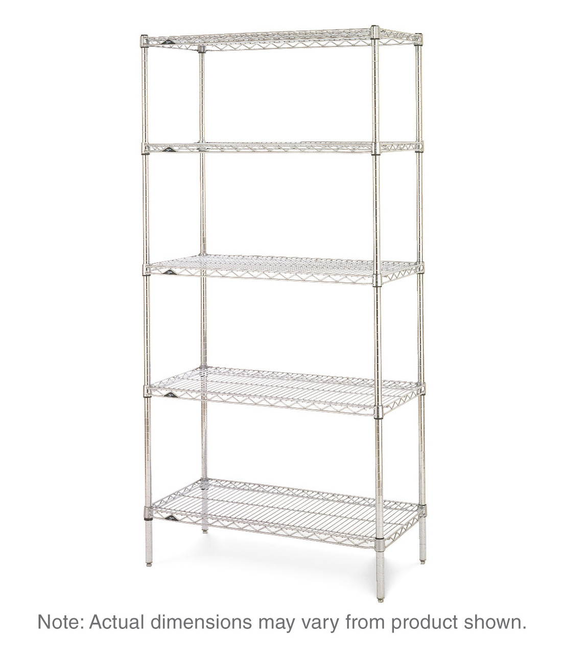 ERECTA 60×45×160 クローム Metro Super Erecta Industrial Wire Shelving Starter Unit, Chrome