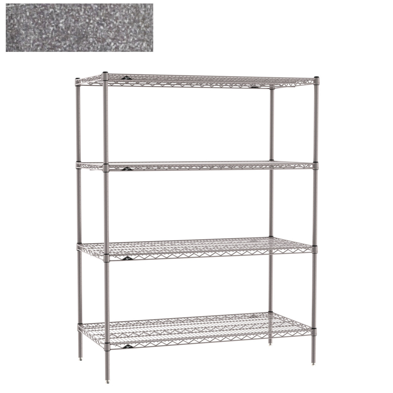 Metro Super Erecta 4-Shelf Industrial Wire Shelving Starter Unit