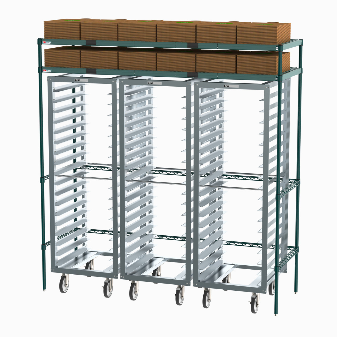 Metro Super Erecta Pro Overhead Storage 2-Shelf Docking Stations