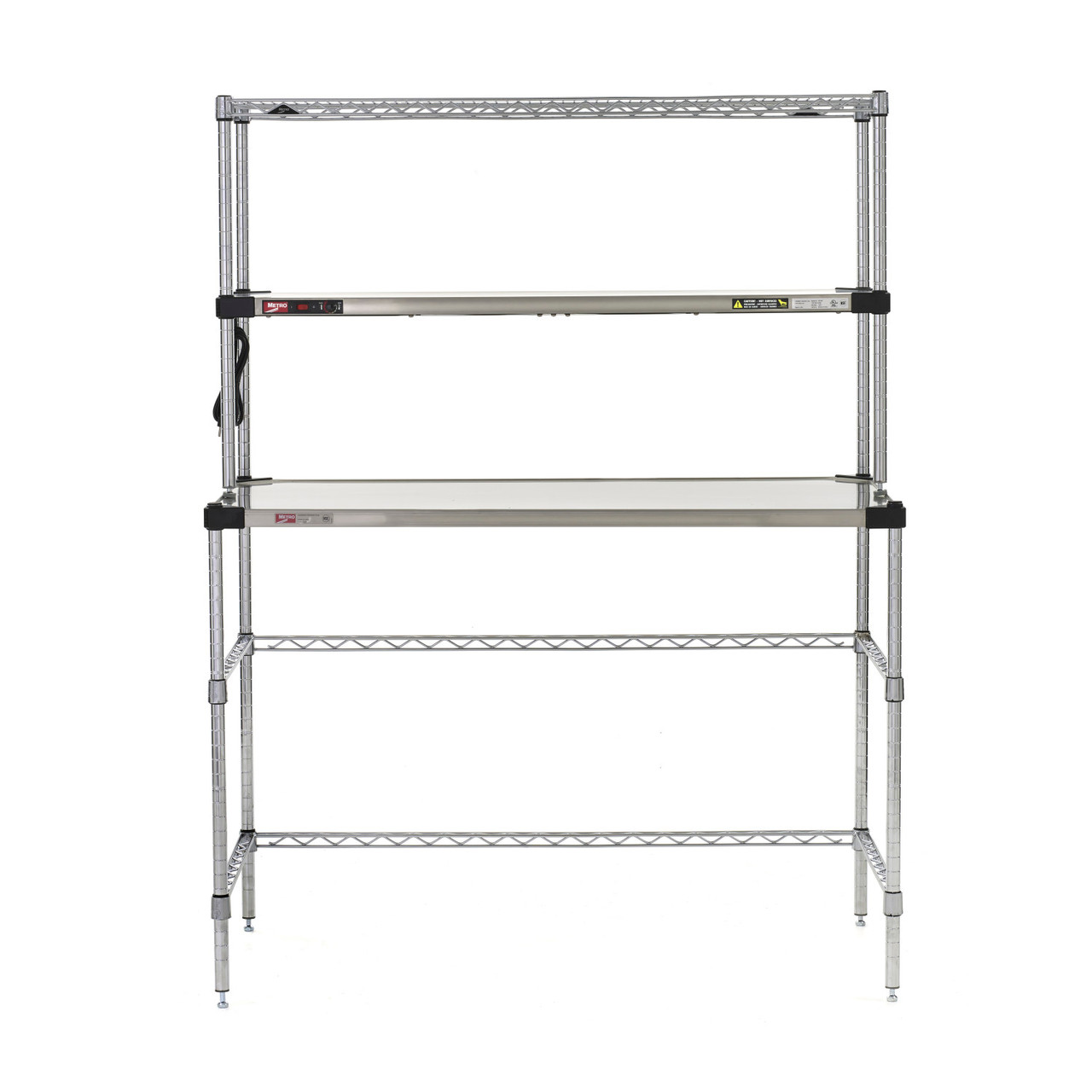 Metro Super Erecta Hot Workstation with Stainless Steel Heated