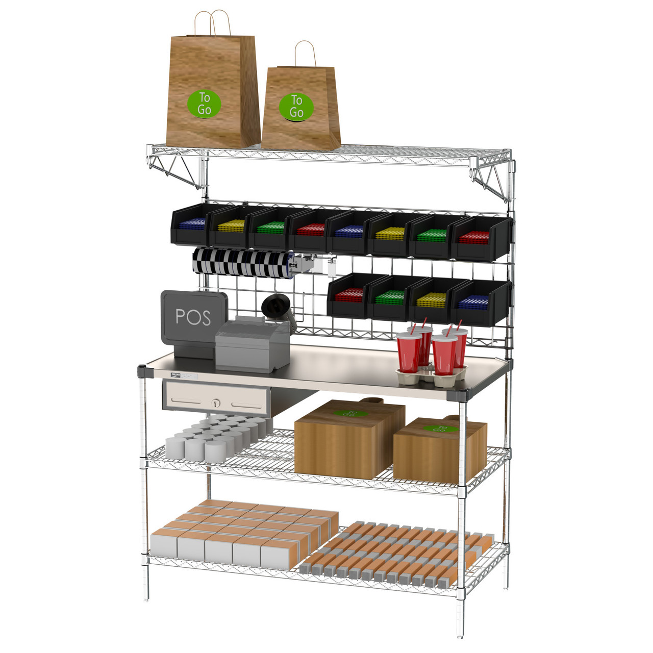 FLAT STATION inc T2-A2-6A1E | 50 Amp Terrapin Station II™, Feed Thru Spider