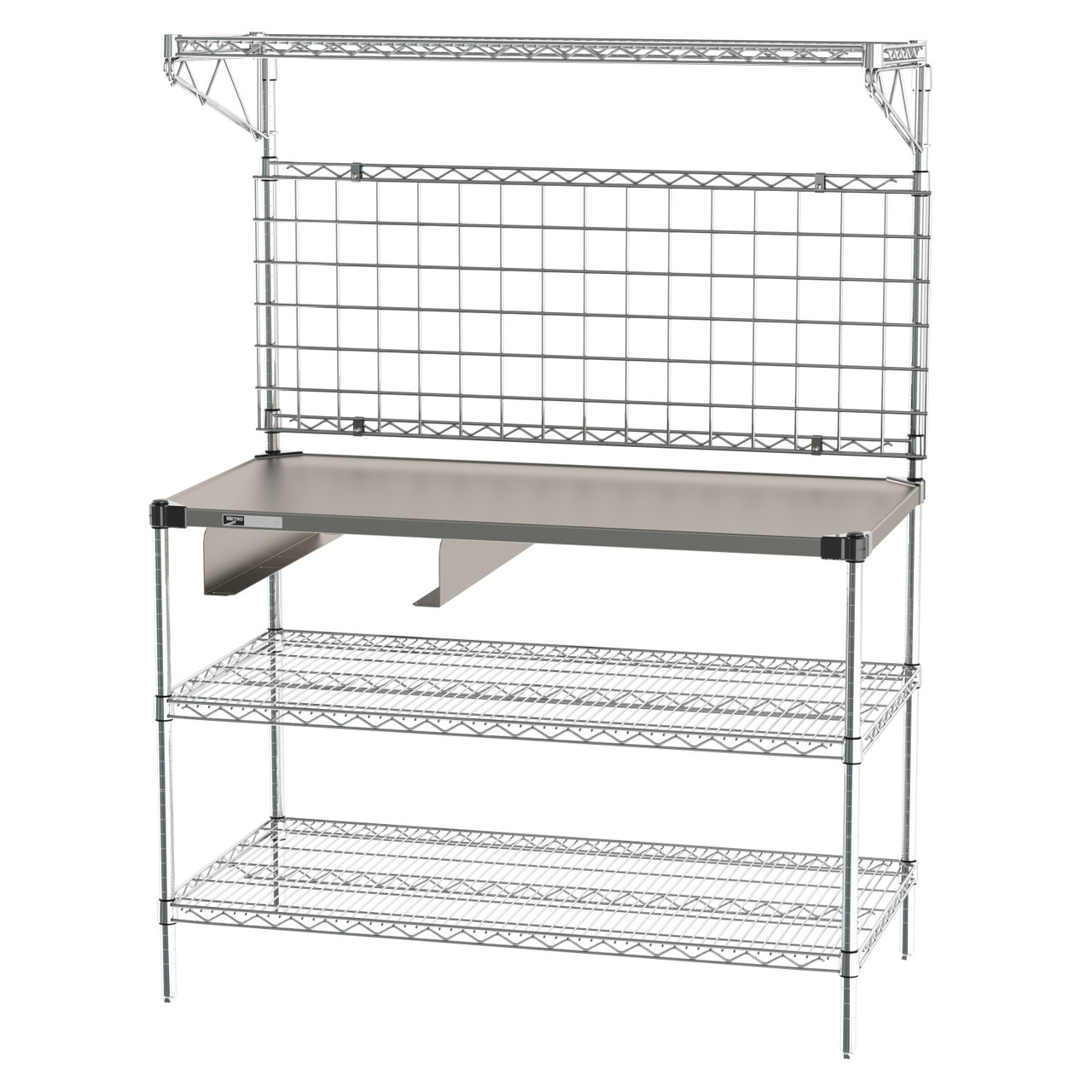 Metro Drive-Thru Workstation with Grid and Cash Drawer
