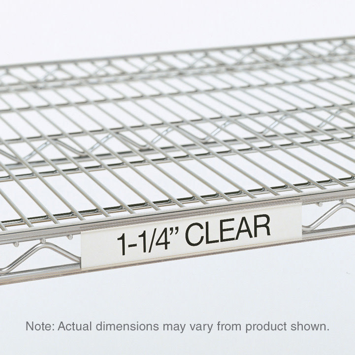 w standardsラック Metro Super Erecta Clear Label Holders - Metro