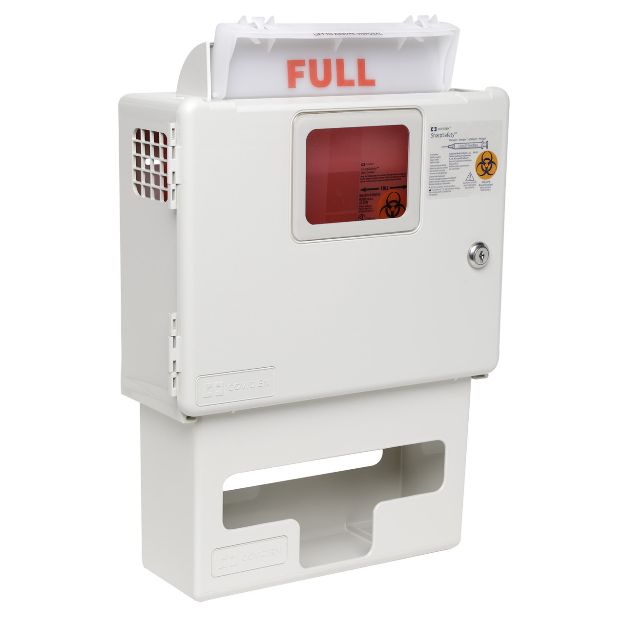 Metro FL251 Lockable Sharps Container with Glove Box for Flexline