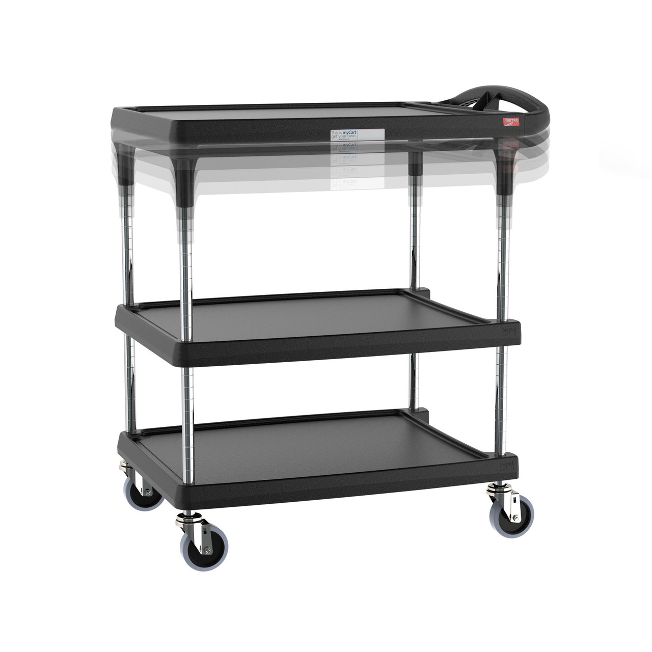 Metro myCart Series Utility Cart, Blue:Furniture:Laboratory Carts