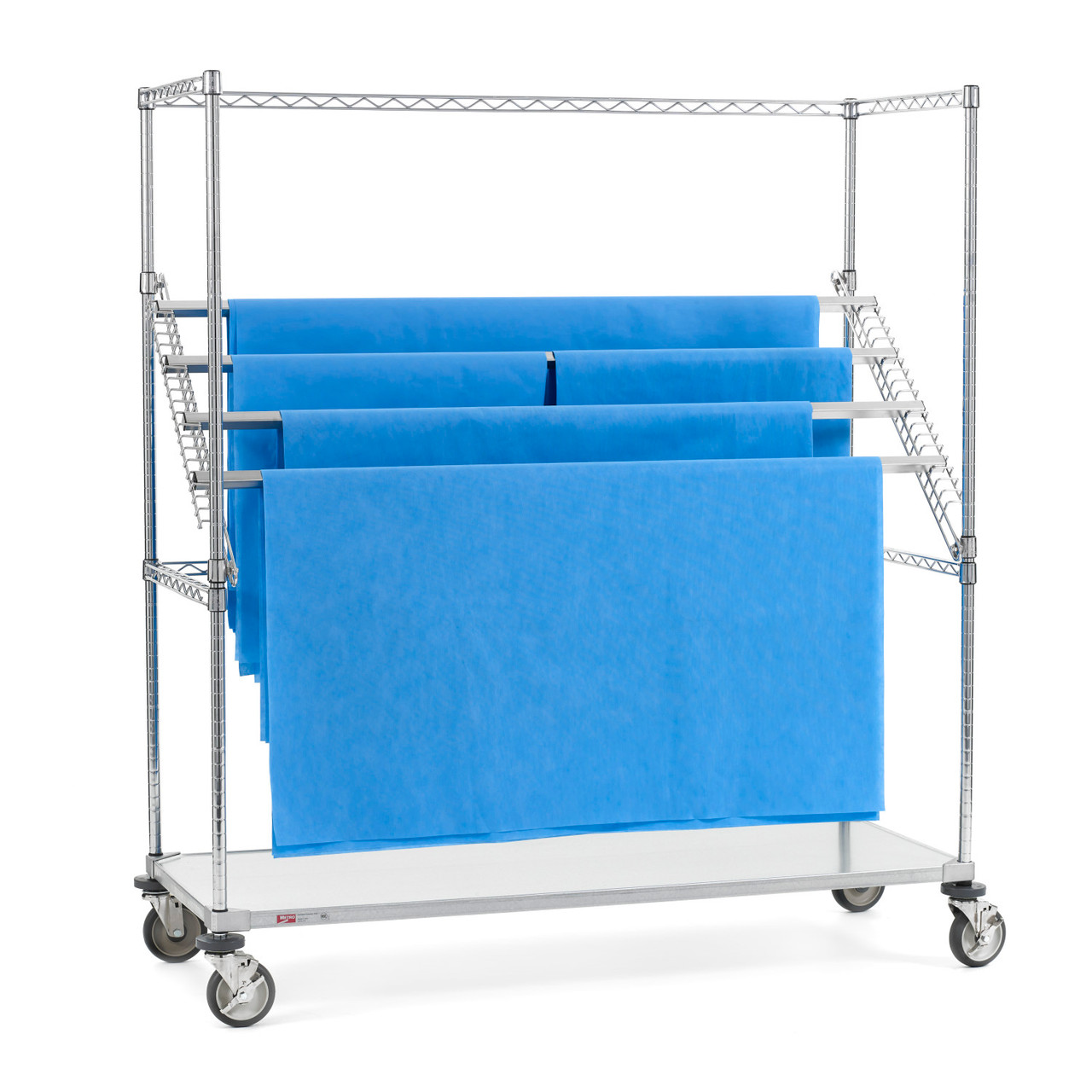 Metro Super Erecta High-Profile Sterile Wrap Rack with Solid