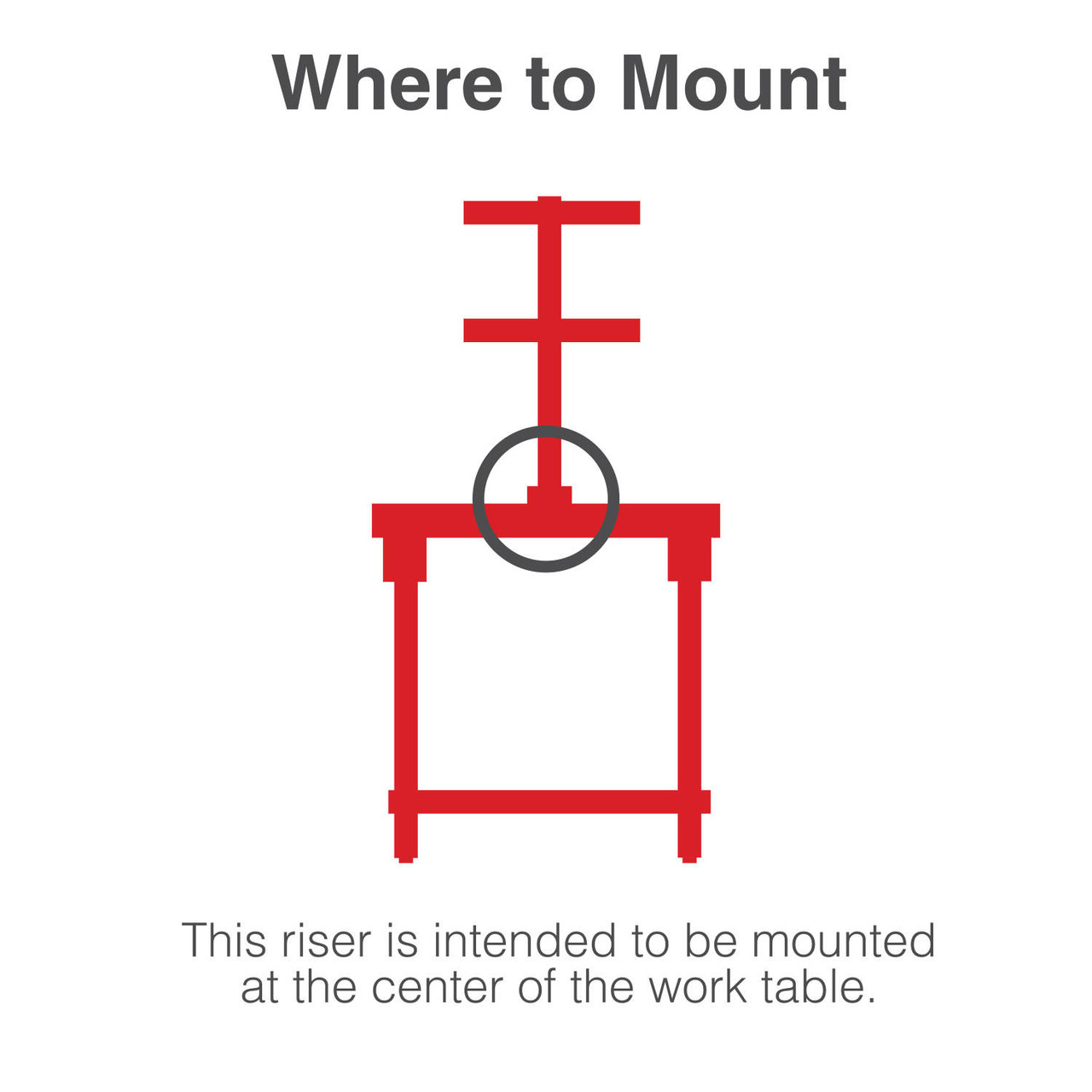 Metro TableWorx Productivity Riser with 2 Center Cantilevered Stainless ...