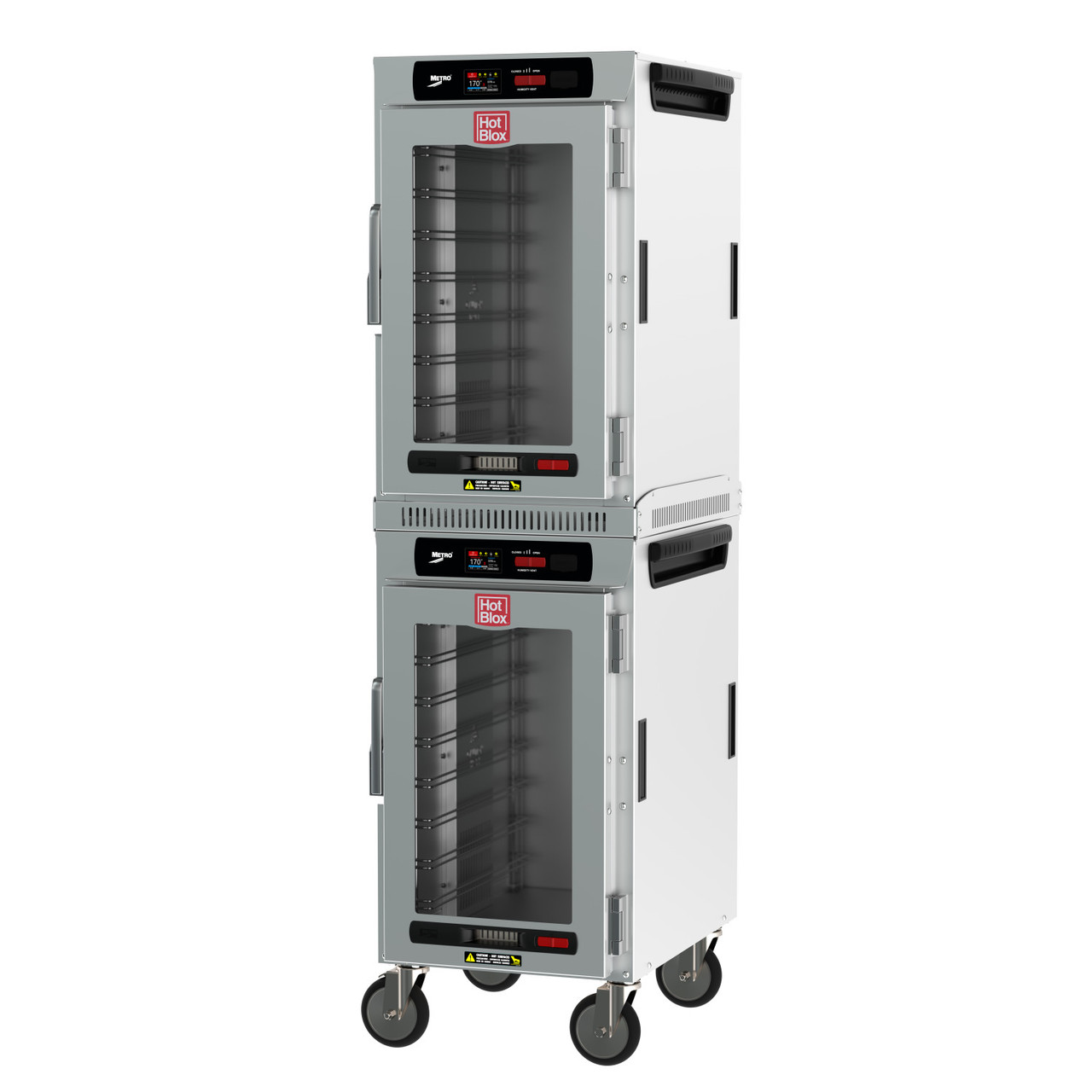 Metro HotBlox Narrow 16-Pan Insulated Dual-Cavity Mobile Holding