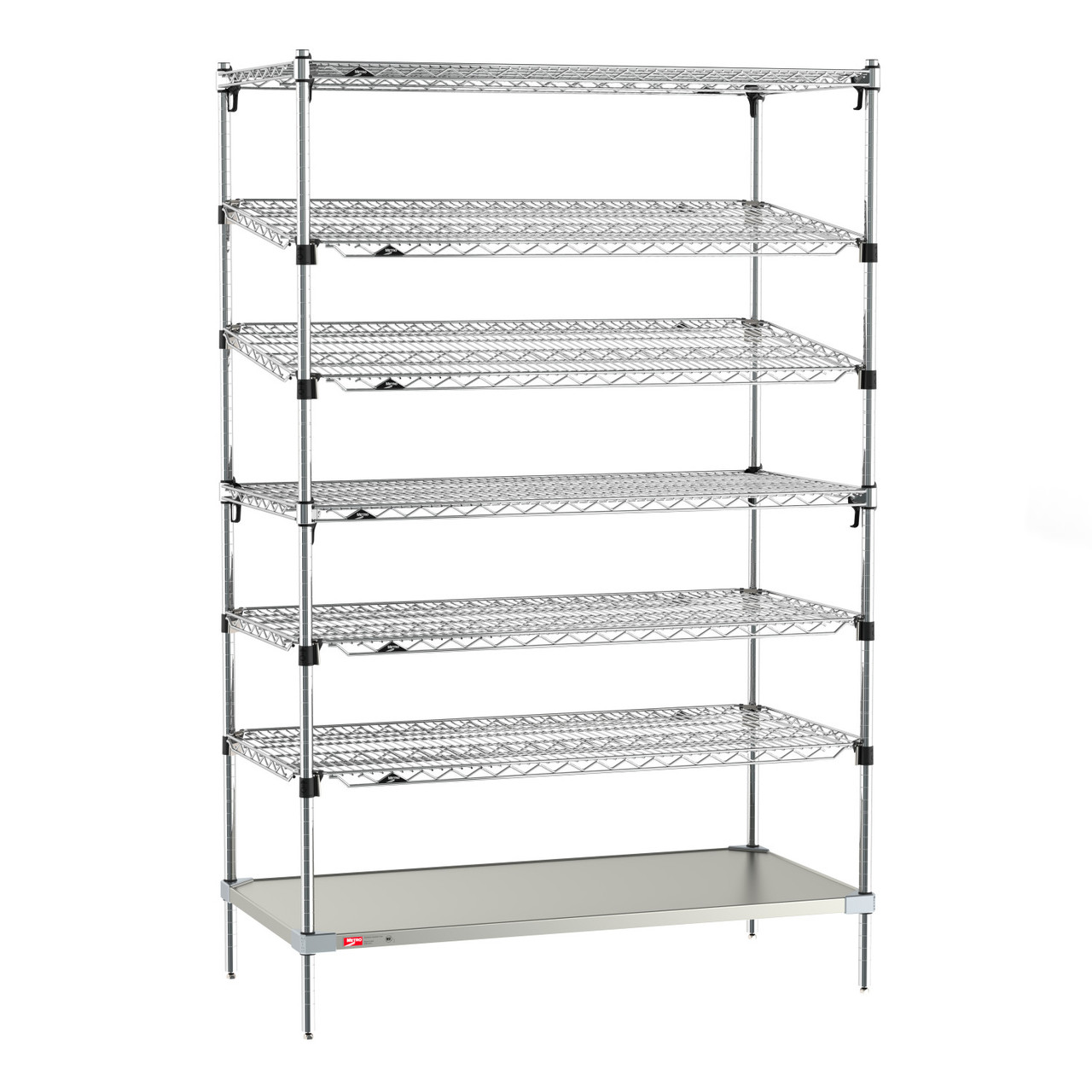 Metro EZ-ADD Two-Bin Kanban Stationary Shelving Unit - Metro