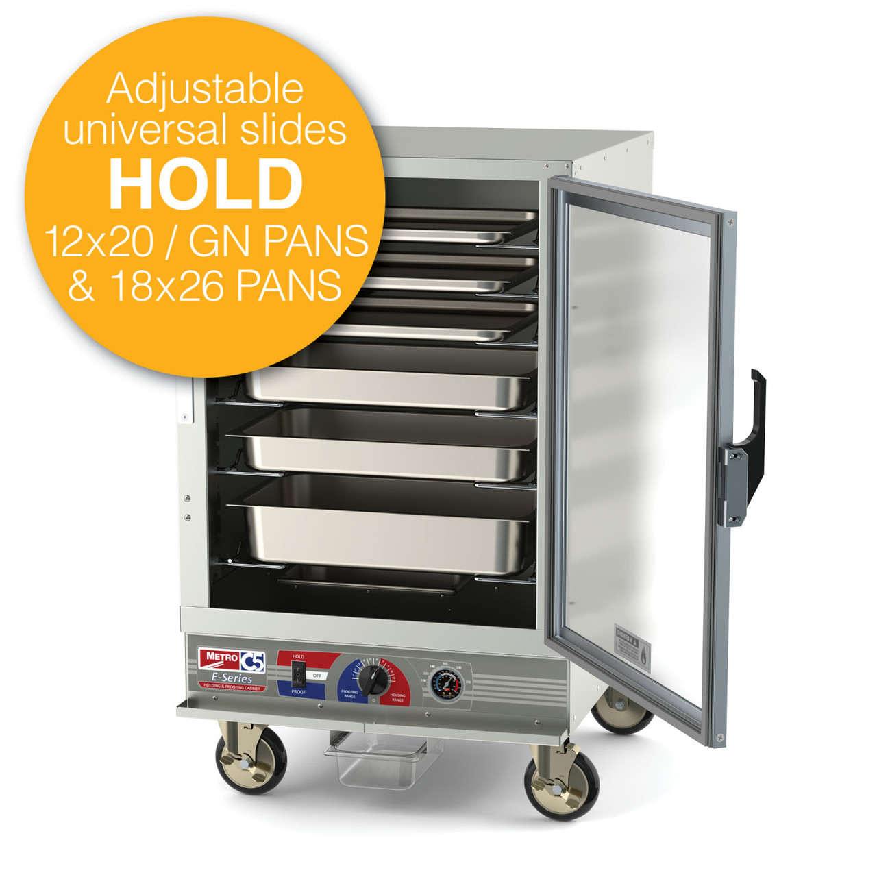 Metro C5E5-CFC-U C5 E-Series Holding/Proofing Cabinet, Half Height
