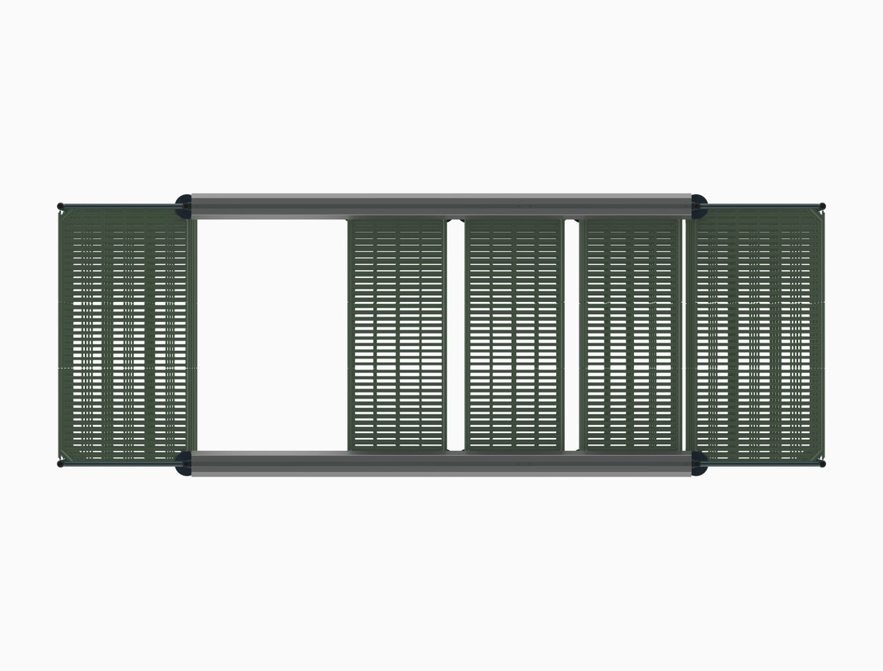 Metro Top-Track Overhead Track Shelving Complete Kit with Super
