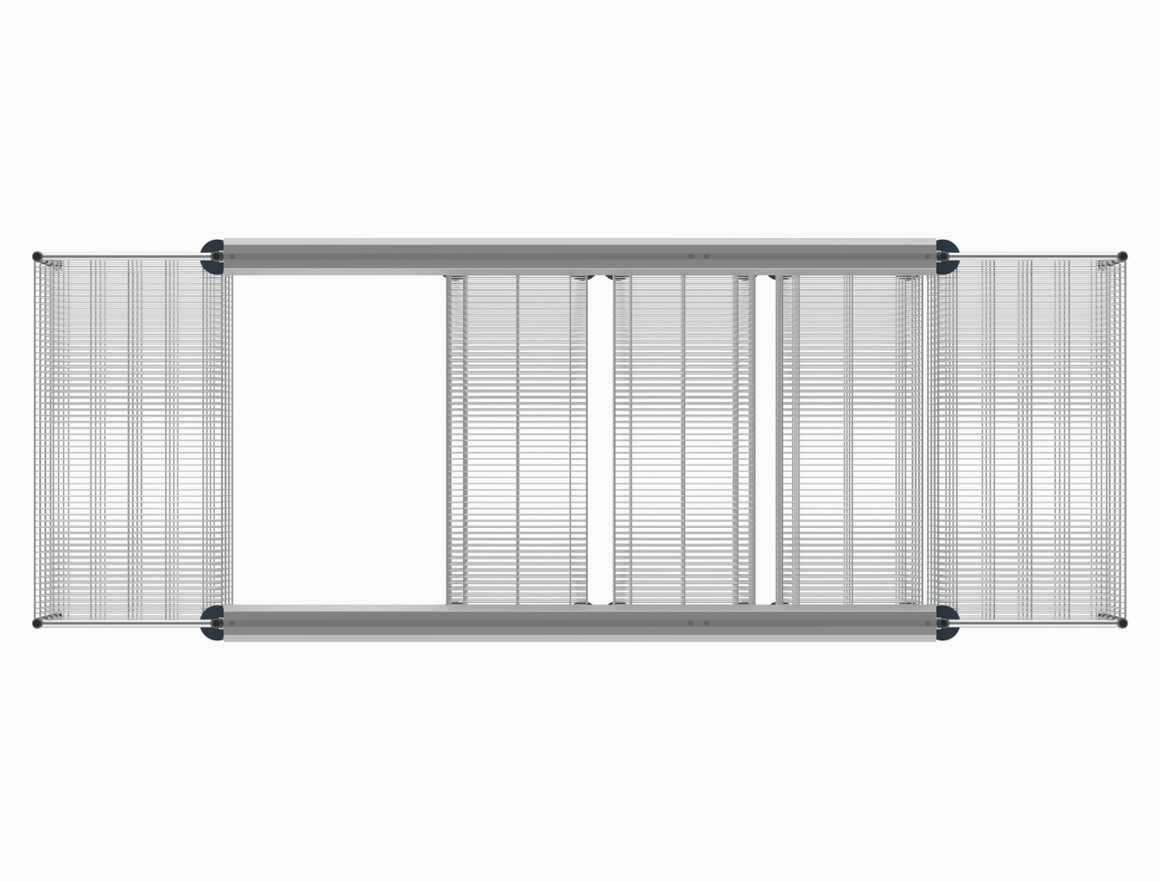 Metro Top-Track Overhead Track Shelving Complete Kit with Super
