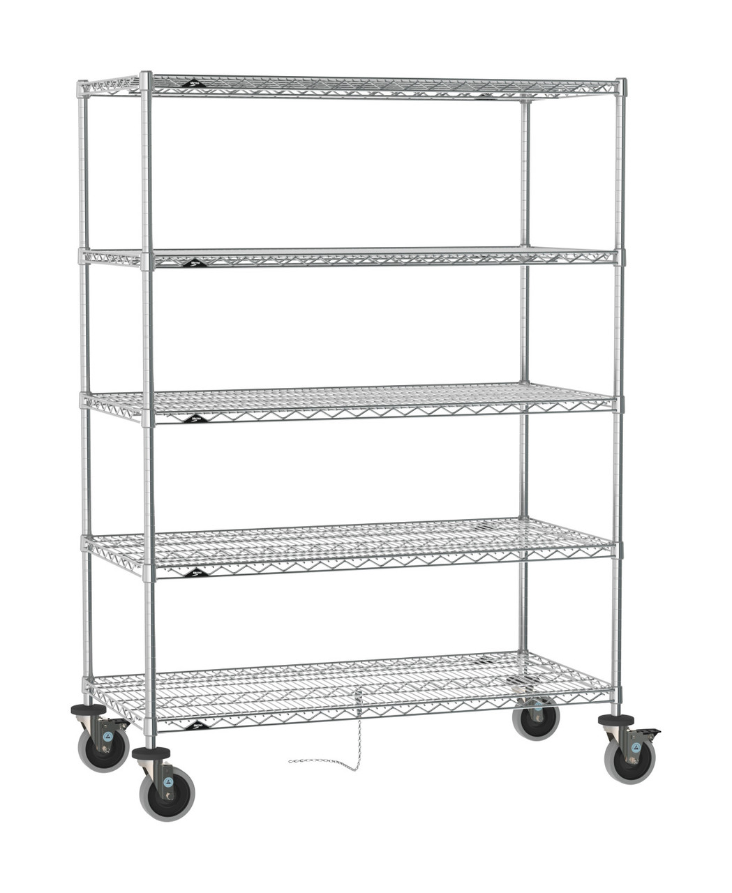 Metro ESD Safe Super Erecta 5-Shelf Wire Shelving Cart - Metro