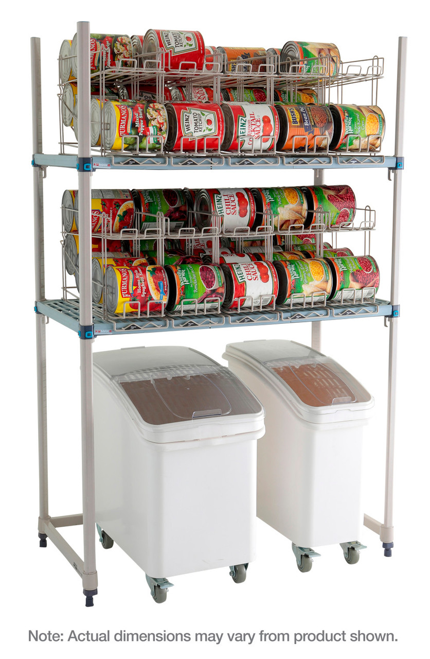 MetroMax Q Industrial Plastic Shelving Roll Under Can Rack Unit