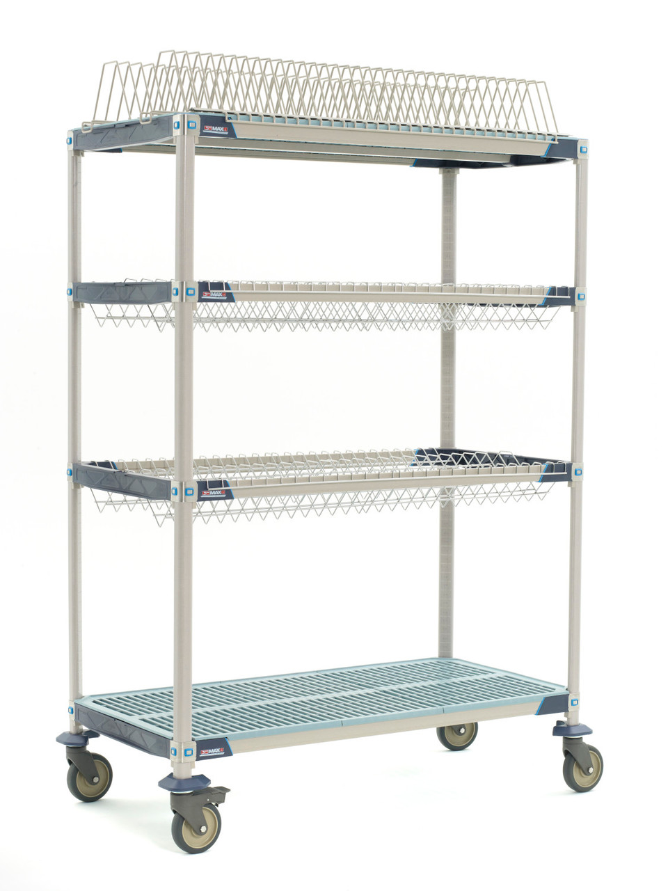 MetroMax i PR48VX3 Mobile Drying Rack with Two Drop-Ins, One Tray