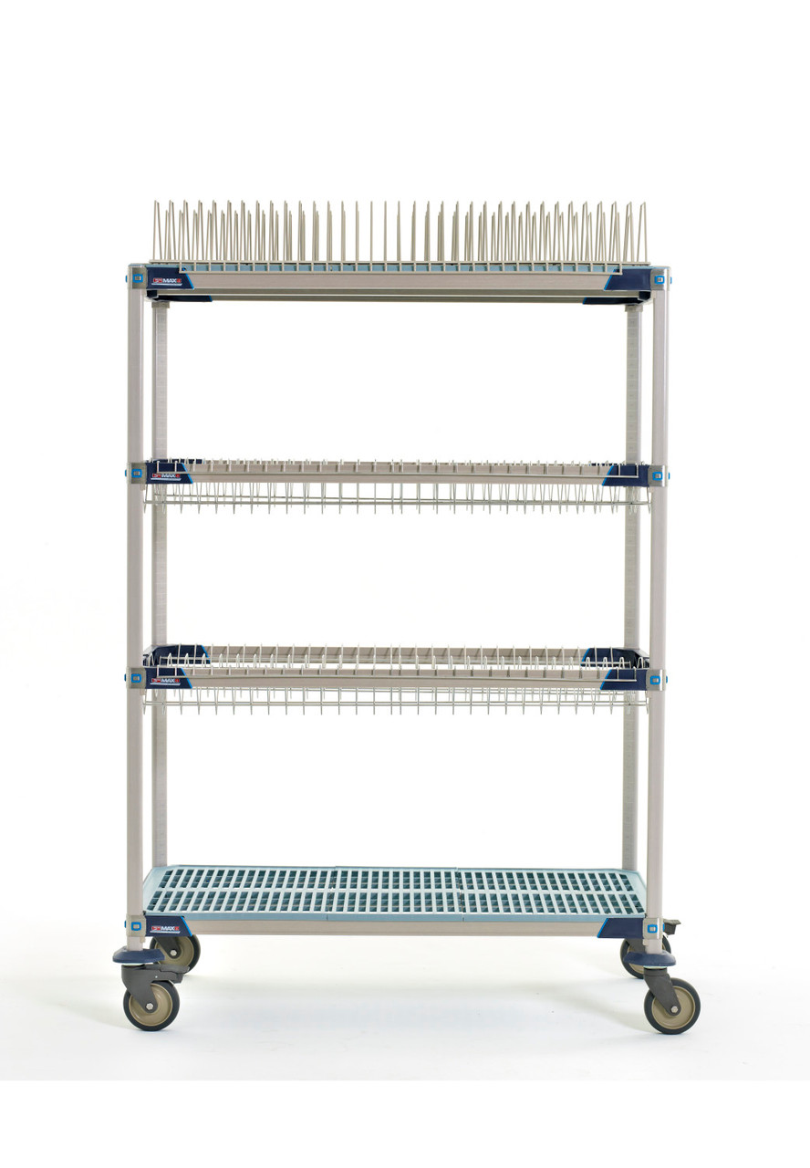 MetroMax i PR48VX3 Mobile Drying Rack with Two Drop-Ins, One Tray