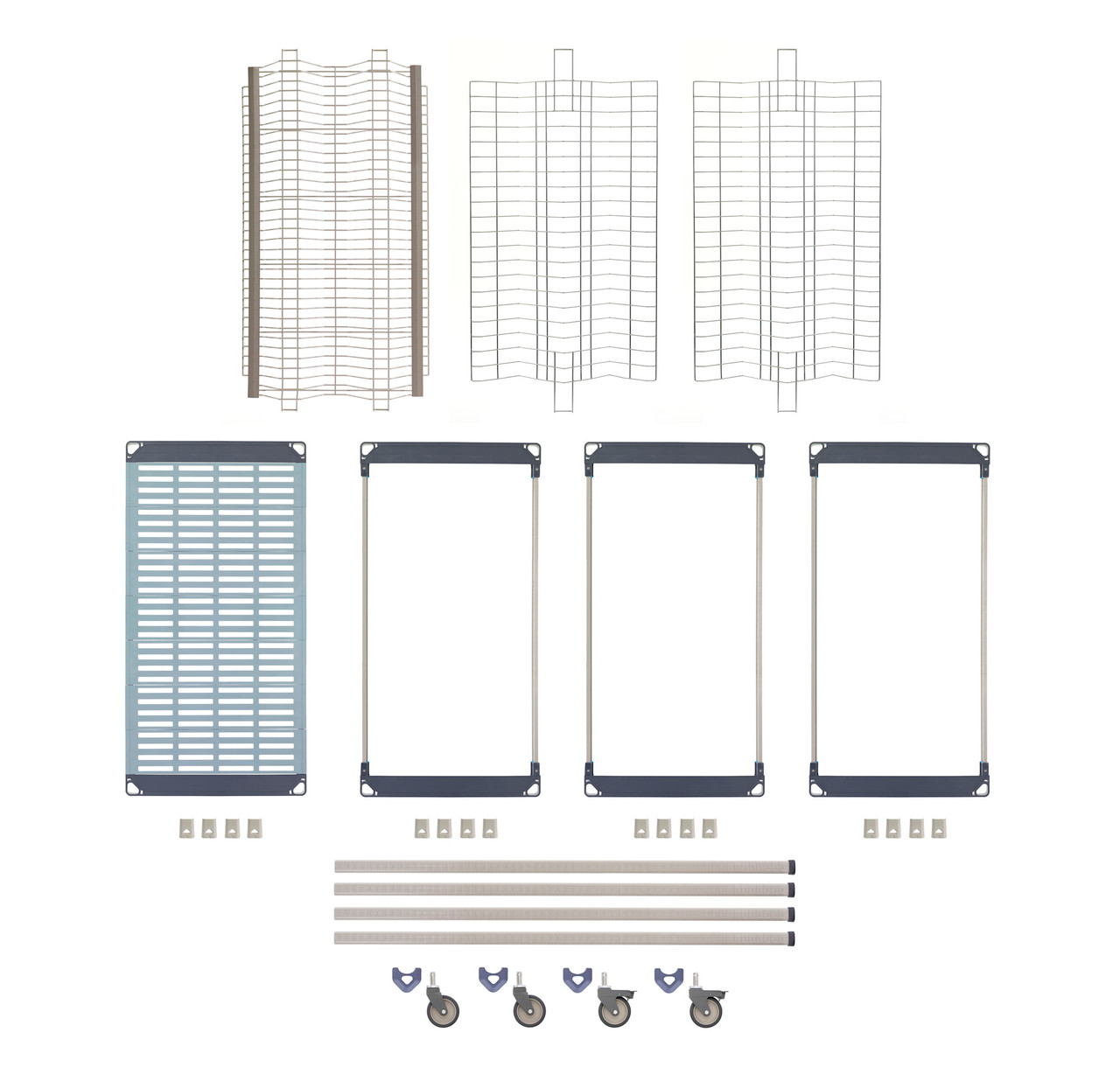 MetroMax i PR36VX4-XDR Mobile Drying Rack with Two Tray Racks, Two Pan  Racks and Drip Tray, 26 x 38 x 68