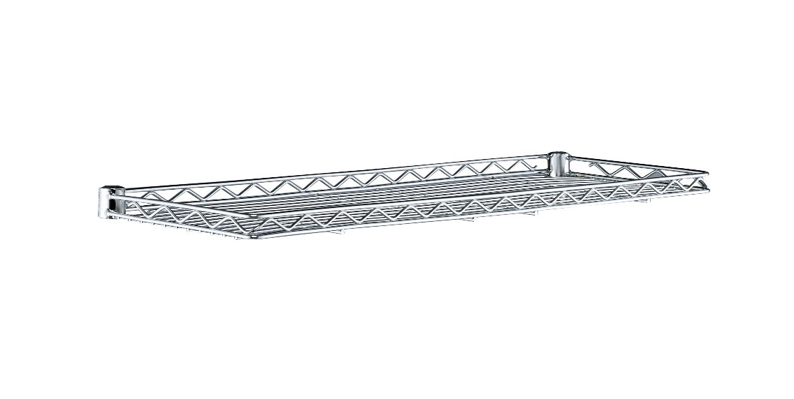 Metro Super Erecta Industrial Wire Cantilever Shelf, Chrome