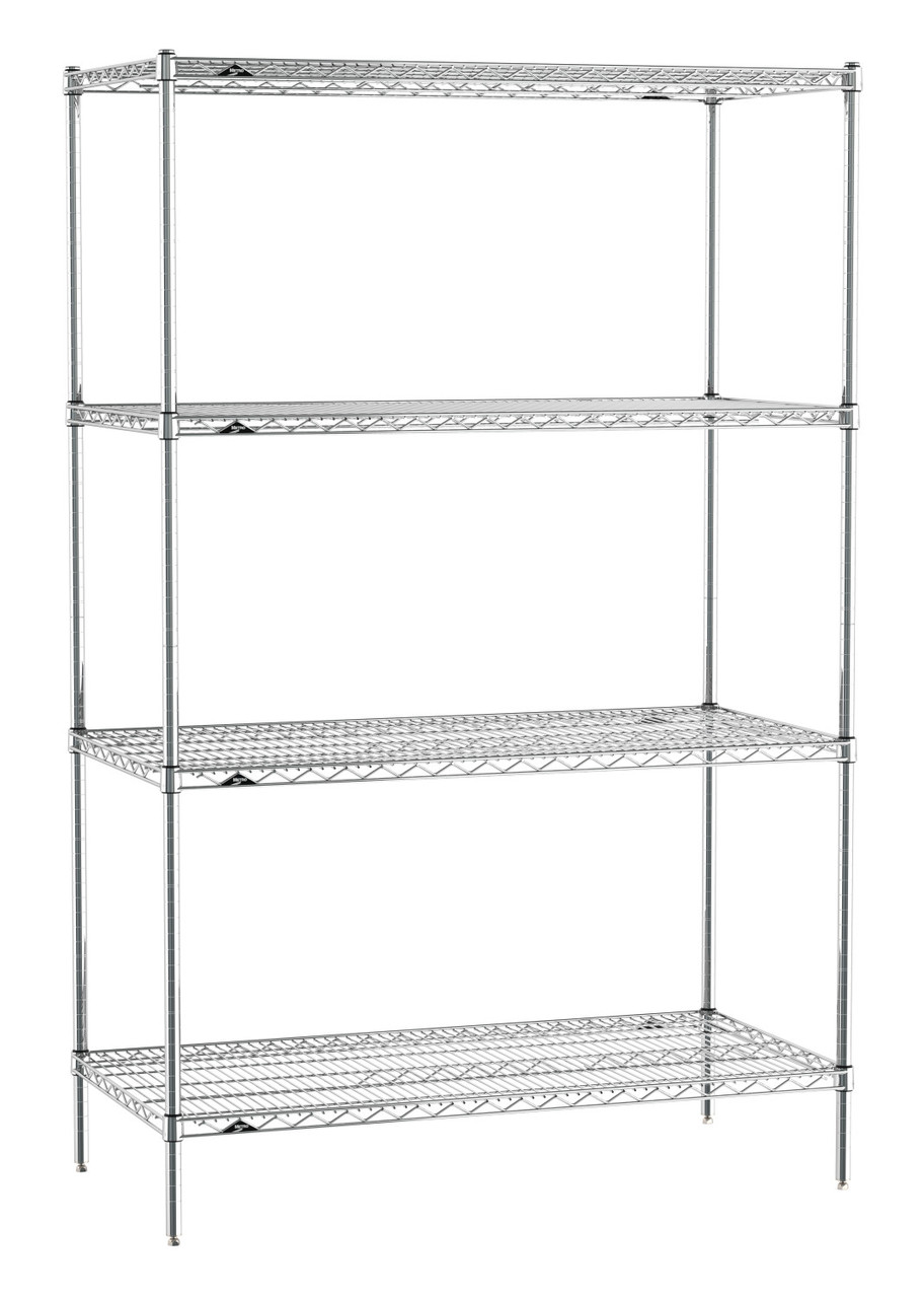 Metro Super Erecta 4-Shelf Industrial Wire Shelving Convenience