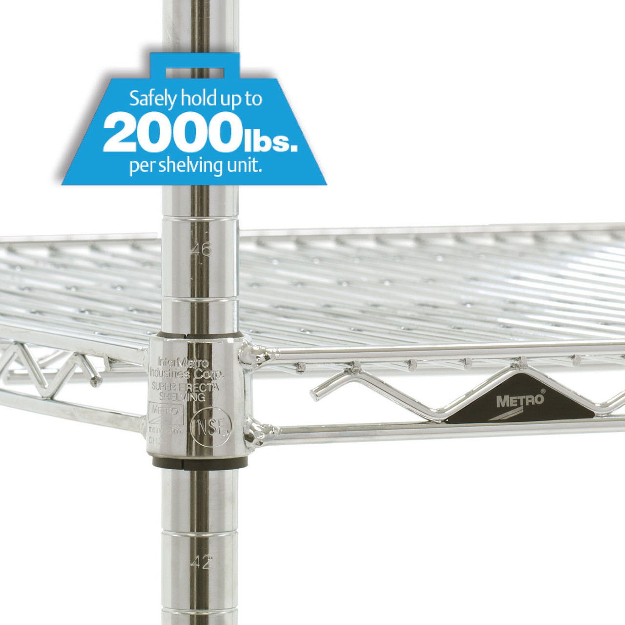 Metro Super Erecta 4-Shelf Industrial Wire Shelving Convenience