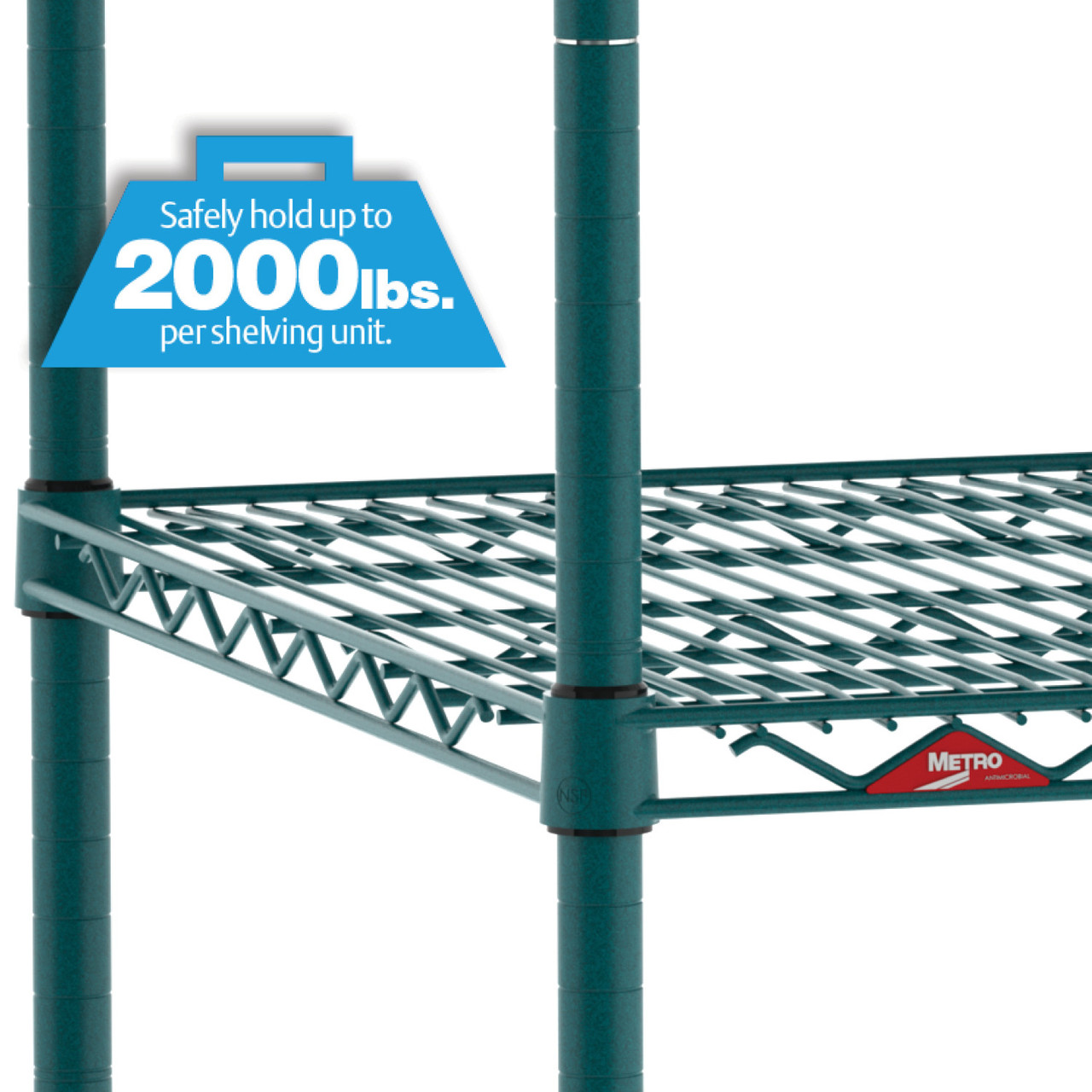 Metro Super Erecta 4-Shelf Industrial Wire Shelving Convenience