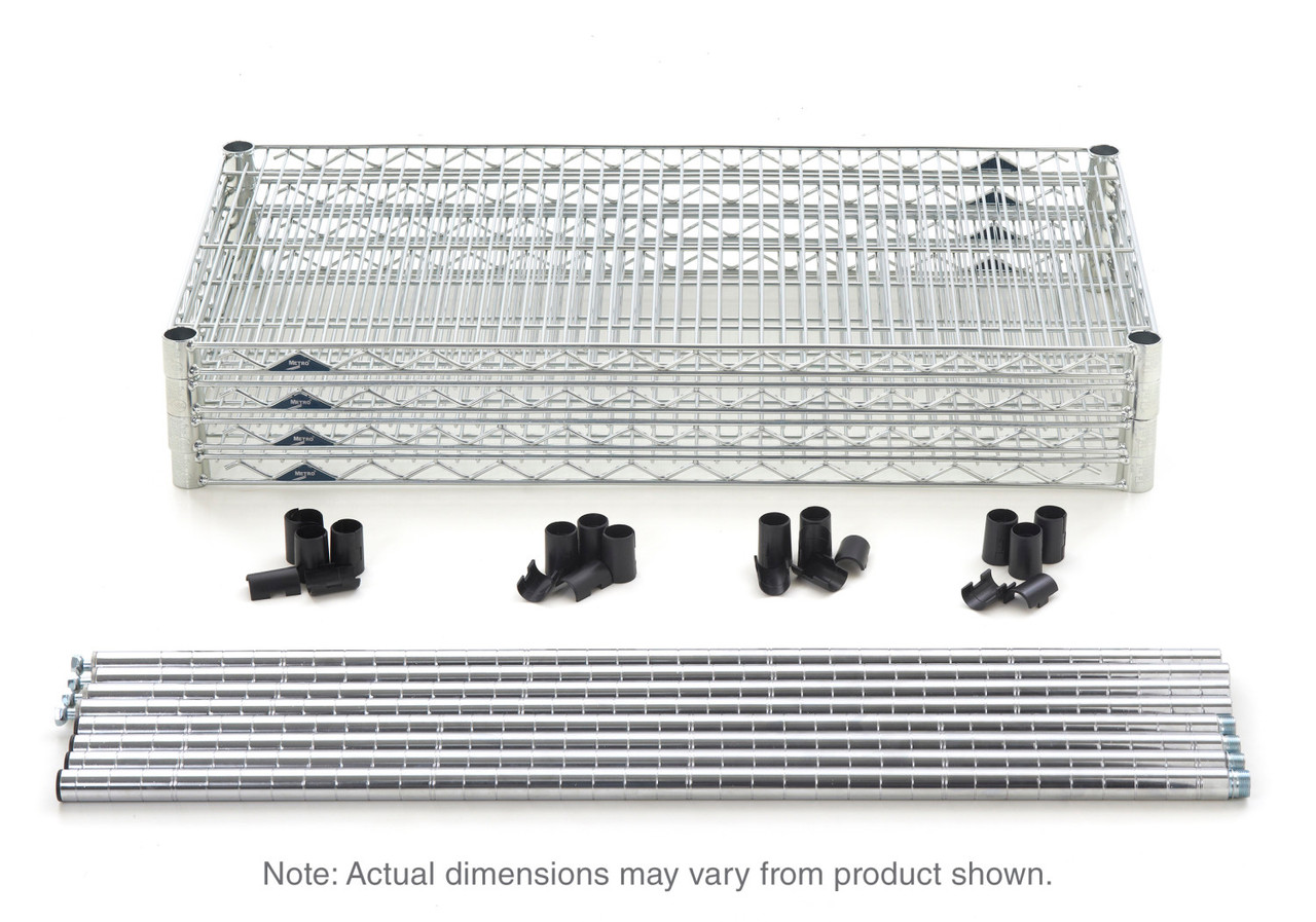 Metro Super Erecta 4-Shelf Industrial Wire Shelving Convenience