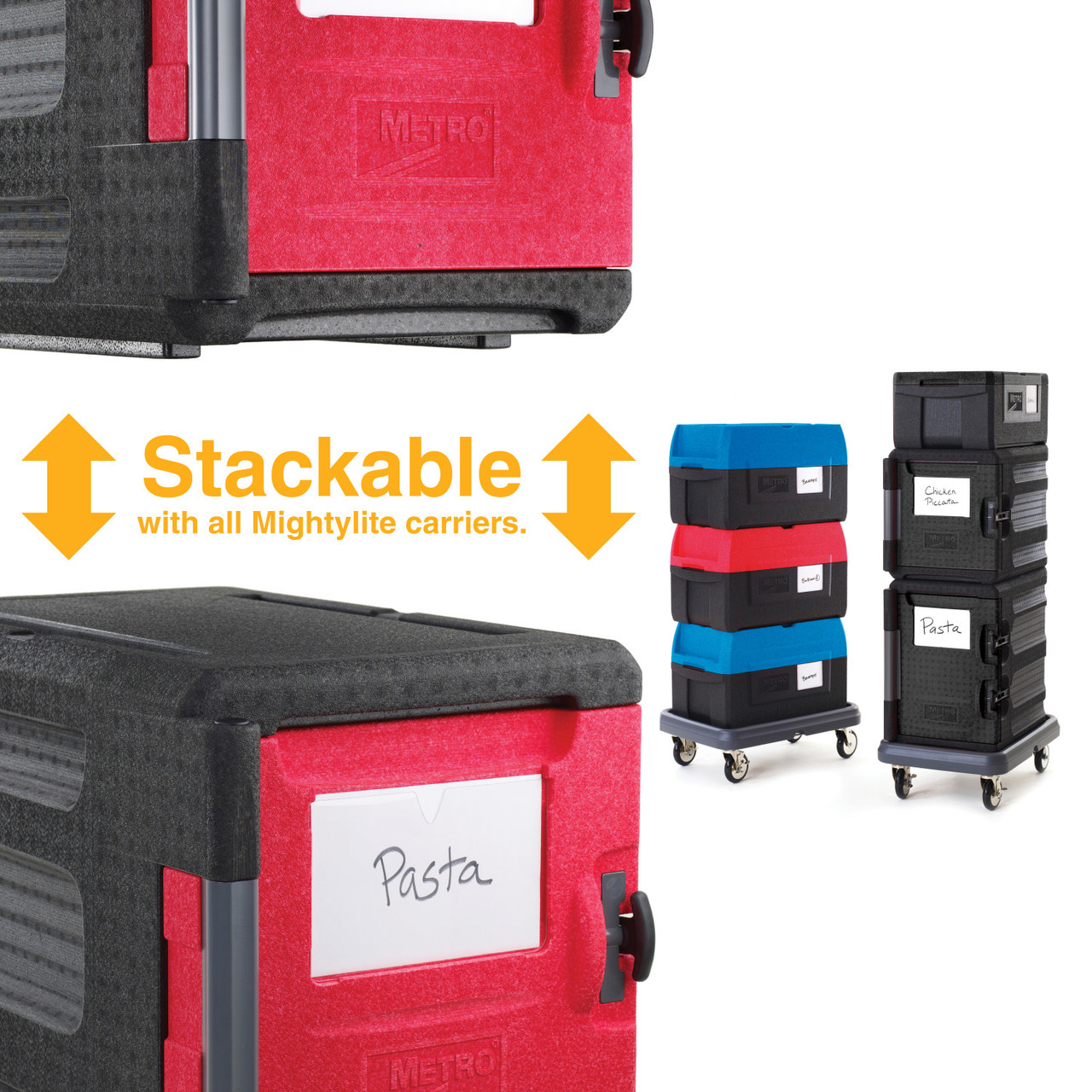 Mightylite ML300 Series Insulated Front-Load Pan Carriers - Metro