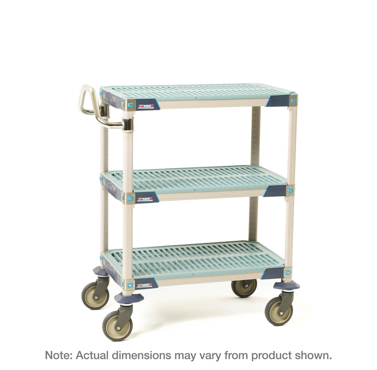 MetroMax i 2-Shelf and 3-Shelf Industrial Plastic Shelving Utility Carts -  Metro