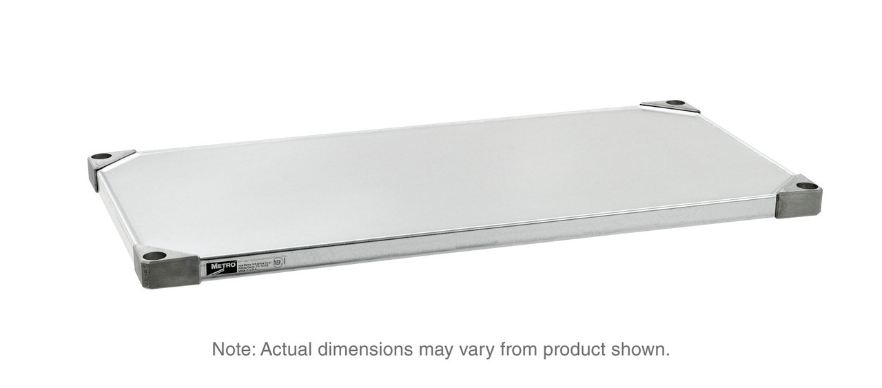 Metro Super Erecta Solid Shelf, Galvanized Steel - Metro