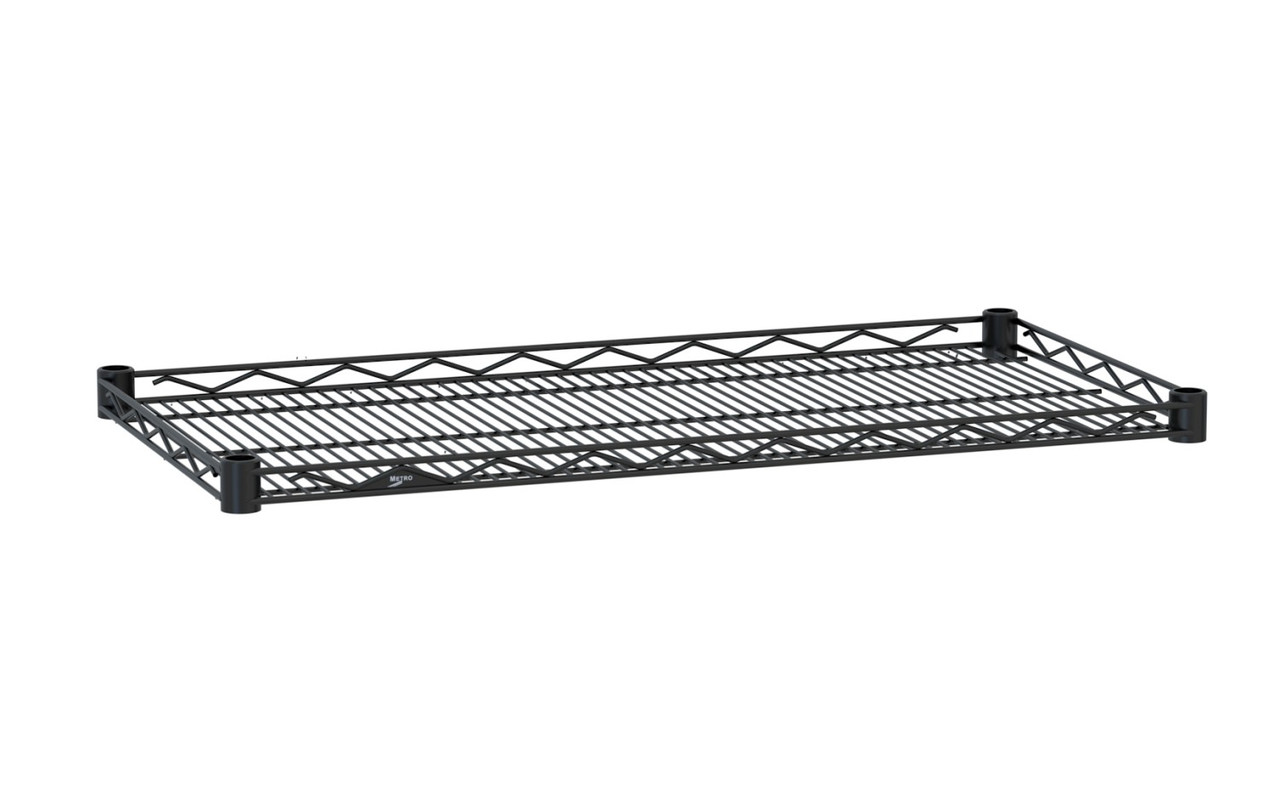 Metro Super Erecta Drop Mat Wire Display Shelf, Black - Metro