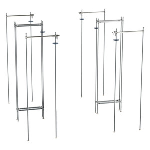 Metro Top-Track Overhead Track Shelving Double Deep Stationary End Unit Kits for Super Erecta Wire Shelving