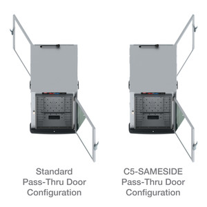Metro C5-SAMESIDE Same-Side Pass-Thru Door Hinging Option for C5 9, 8, and 6 Series Cabinets