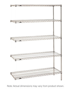 Metro Super Erecta Industrial Wire Shelving Starter Unit, Chrome