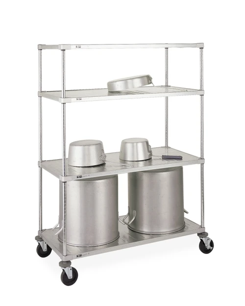 Metro Solid Embossed Shelving Pot and Pan Rack