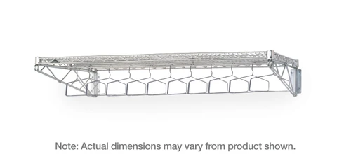 Metro Stainless Steel Wall Mount Garment Rack