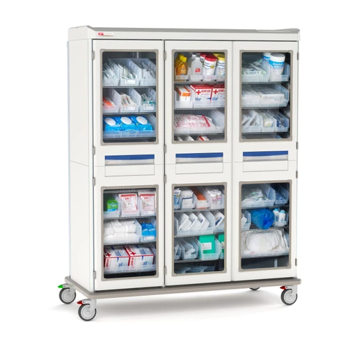 Metro Starsys XD Extra Deep Mobile Supply Cabinet, Triple Wide