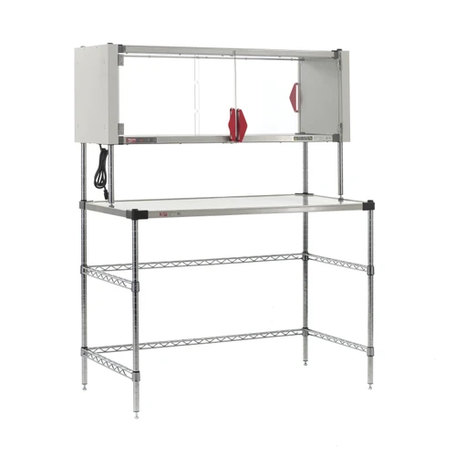 Metro Super Erecta Hot Workstation with Enclosed Stainless Steel Heated Shelf