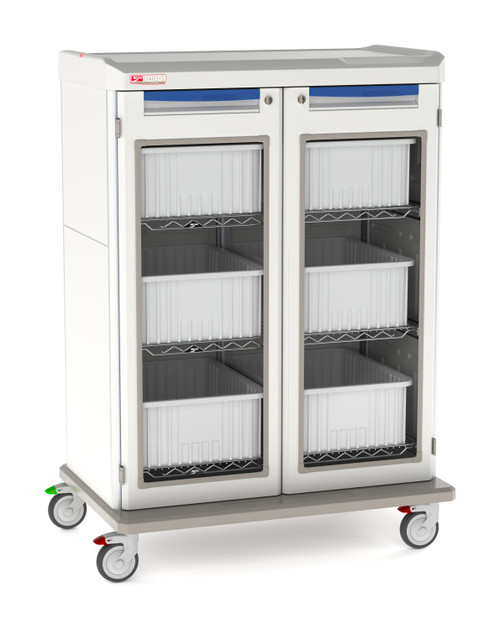 Metro SXRDIVSTOR Starsys Secure IV Cart, Double-Wide