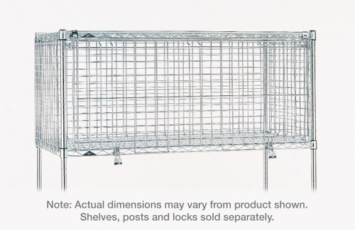 Metro SECM2430NS Super Erecta Security Module, Stainless Steel, 24" x 30" x 20"