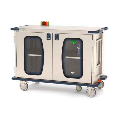Metro CaseVue Surgical Case Carts with Clear Doors, 57.5"W x 28"D x 40.625"H